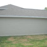 Foley, left side of house after we installed James hardie fiber cement siding, and trim. Other improvements include aluminum fascia and hidden vent soffit.