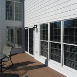 Miller, back deck after we installed James Hardie fiber cement siding and trim. Other improvements include Pella windows